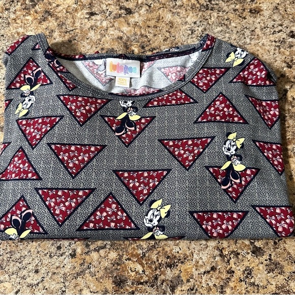 NWT Lularoe Disney Minnie Mouse Irma shirt XXS high-low tunic t shirt oversized - Picture 11 of 16